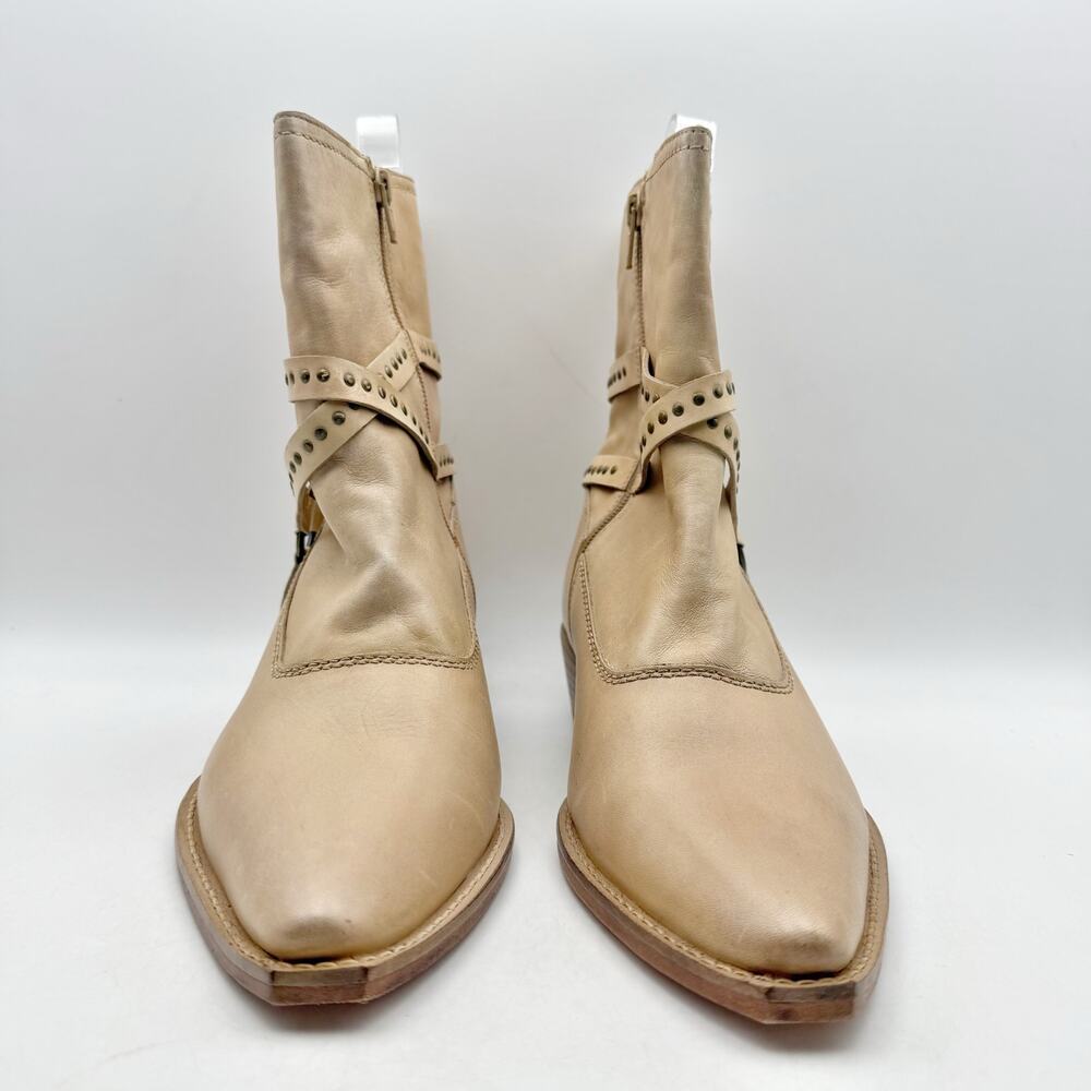 Vintage Foundry Womens Sophia Western Bootie Size 8.5 EU 39 Tan Leather NIB - Picture 6 of 12